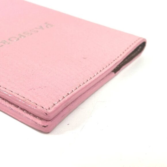 TIFFANY & Co. logo Passport Cover Stationery passport case Leather pink - Picture 14 of 14